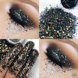 Multicolor Glitter Eyeshadow Loose Powder Pigment Cosmetics Diamond Loose Lips Eyes Shining Makeup Women Beauty Makeup