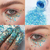 Multicolor Glitter Eyeshadow Loose Powder Pigment Cosmetics Diamond Loose Lips Eyes Shining Makeup Women Beauty Makeup