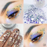 Multicolor Glitter Eyeshadow Loose Powder Pigment Cosmetics Diamond Loose Lips Eyes Shining Makeup Women Beauty Makeup