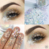 Multicolor Glitter Eyeshadow Loose Powder Pigment Cosmetics Diamond Loose Lips Eyes Shining Makeup Women Beauty Makeup