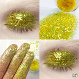 Multicolor Glitter Eyeshadow Loose Powder Pigment Cosmetics Diamond Loose Lips Eyes Shining Makeup Women Beauty Makeup