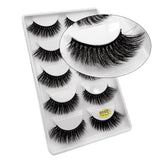 5 pairs 100% Real Fake Mink Eyelashes 3D Natural False Eyelashes 3d Mink Lashes Soft Eyelash Extension Makeup Kit Cilios G806