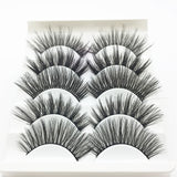 5 pairs 100% Real Fake Mink Eyelashes 3D Natural False Eyelashes 3d Mink Lashes Soft Eyelash Extension Makeup Kit Cilios G806