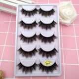 5 pairs 100% Real Fake Mink Eyelashes 3D Natural False Eyelashes 3d Mink Lashes Soft Eyelash Extension Makeup Kit Cilios G806