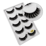 5 pairs mink eyelashes false eyelashes natural handmade 3d mink lashes false eyelash extension makeup cilios maquiagem faux cils