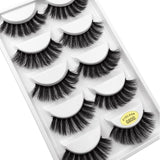 5 pairs mink eyelashes false eyelashes natural handmade 3d mink lashes false eyelash extension makeup cilios maquiagem faux cils