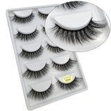 5 pairs mink eyelashes false eyelashes natural handmade 3d mink lashes false eyelash extension makeup cilios maquiagem faux cils