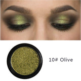 PHOERA Makeup Glitter Eyeshadow Pallete Pigment Shimmer Powder Makeup Water-Resistant Maquillaje Random Color Brush TSLM1