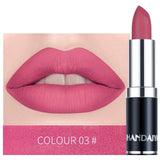 1PC Nude Waterproof Lipstick Matte Pumpkin Color Lipstick Vitamin E Moisturizing Water-Resistant Profissional Lipstick