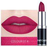 1PC Nude Waterproof Lipstick Matte Pumpkin Color Lipstick Vitamin E Moisturizing Water-Resistant Profissional Lipstick