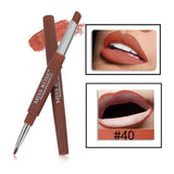 MISS ROSE 14 Color Double-end Lipsticks Lasting Lipliner Waterproof Profissional Moisturizer Lip Liner Stick Pencil batom matte