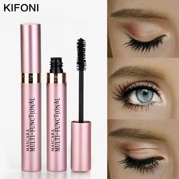 KIFONI makeup 4D Silk Fiber Lash Mascara Waterproof Rimel Mascara Eyelash Extension Black Thick Lengthening Eye Lashes Cosmetics