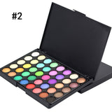 40 Color Eyeshadow Palette Matte Glitter EyeShadow Diamond Shimmer Eye Primer Luminous Eye Shadow Women Gift Smoky/Warm Color