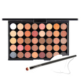 NAQIER Eye Makeup Nudes Palette 40 Color Matte Eyeshadow Pallete glitter powder Eye Shadows Earth brush set stamps pigment