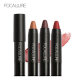 FOCALLURE Matte Lipstick 19 Colors Waterproof Long-lasting Easy to Wear Professional Lipstick Nude Lipstick