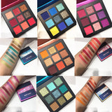 5 Style 9Color Glitter Eyeshadow Palette Pressed Shimmer Matte Eye Shadow MakeUp LongLasting Eye Palette For Beauty Cosmetic