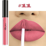 12 Colors Waterproof Matte Liquid Lipstick long-lasting Red Black Lip gloss Makeup Stick Nude Beauty Lip Tint Korea Cosmetics