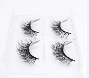 HBZGTLAD 2 pairs natural false eyelashes fake lashes long makeup 3d mink eyelashes eyelash extension mink eyelashes for beauty