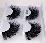 HBZGTLAD 2 pairs natural false eyelashes fake lashes long makeup 3d mink eyelashes eyelash extension mink eyelashes for beauty