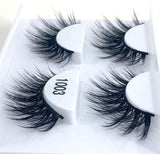 HBZGTLAD 2 pairs natural false eyelashes fake lashes long makeup 3d mink eyelashes eyelash extension mink eyelashes for beauty