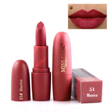 New Matte Lipstick for Women Sexy Brand Lips Color Cosmetics Waterproof Lipstick Long Lasting Miss Rose Lip stick Nude Makeup