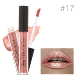 FOCALLURE waterproof matte Liquid lipstick Moisturizer velvet Smooth mate lip stick lasting Lip Gloss Cosmetic Beauty Makeup
