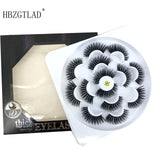 HBZGTLAD 1/2/7 pairs natural false eyelashes fake lashes long makeup 3d mink lashes eyelash extension mink eyelashes for beauty