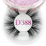 Mikiwi D390 Mink Eyelashes 3D Mink Lashes Thick HandMade Full Strip Lashes Cruelty Free Luxury Makeup Dramatic Lashes