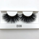 Mikiwi 25mm 3D Mink Lashes E04 100% Cruelty free Thick soft Natural 25mm Mink Lashes False Eyelashes Makeup Dramatic Long Lashes