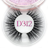 Mikiwi D390 Mink Eyelashes 3D Mink Lashes Thick HandMade Full Strip Lashes Cruelty Free Luxury Makeup Dramatic Lashes