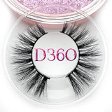 Mikiwi D390 Mink Eyelashes 3D Mink Lashes Thick HandMade Full Strip Lashes Cruelty Free Luxury Makeup Dramatic Lashes