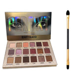 Beauty Glazed 18 Color Makeup Eyeshadow Palette Nude Waterproof Glitter Pigment Smoky Eye Shadow Pallete 18Color Make up Palette