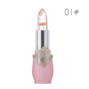 Moisturizer Long-lasting Jelly Flower Lipstick Makeup Temperature Changed Colorful Lip Blam Pink Pintalabios Transparent