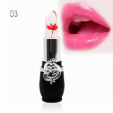 Moisturizer Long-lasting Jelly Flower Lipstick Makeup Temperature Changed Colorful Lip Blam Pink Pintalabios Transparent