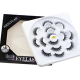 HBZGTLAD 1/2/7 pairs natural false eyelashes fake lashes long makeup 3d mink lashes eyelash extension mink eyelashes for beauty