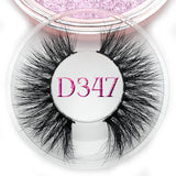 Mikiwi D390 Mink Eyelashes 3D Mink Lashes Thick HandMade Full Strip Lashes Cruelty Free Luxury Makeup Dramatic Lashes